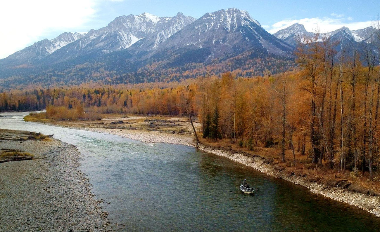 The Elk River near Fernie, British Columbia